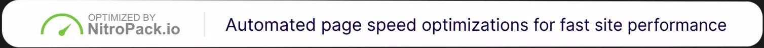 NitroPack message