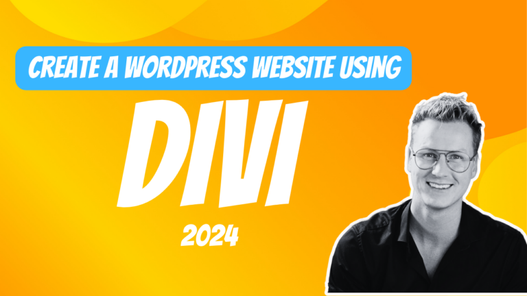 create a wordpress website using Divi theme