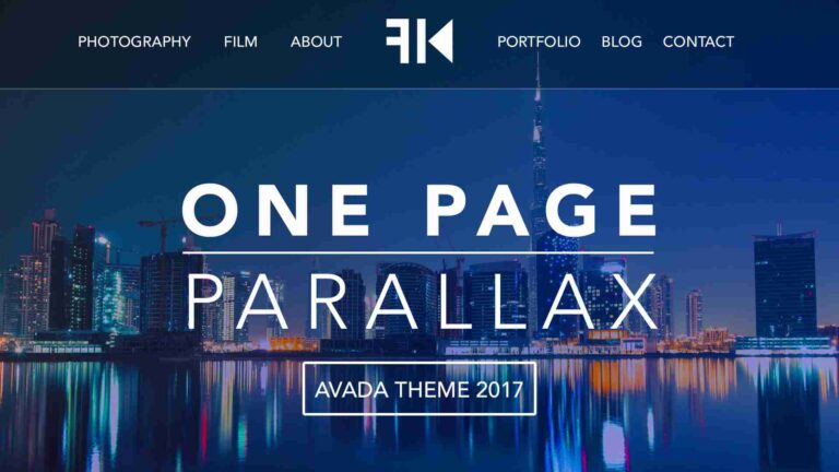 How to make a wordpress website one page parallax