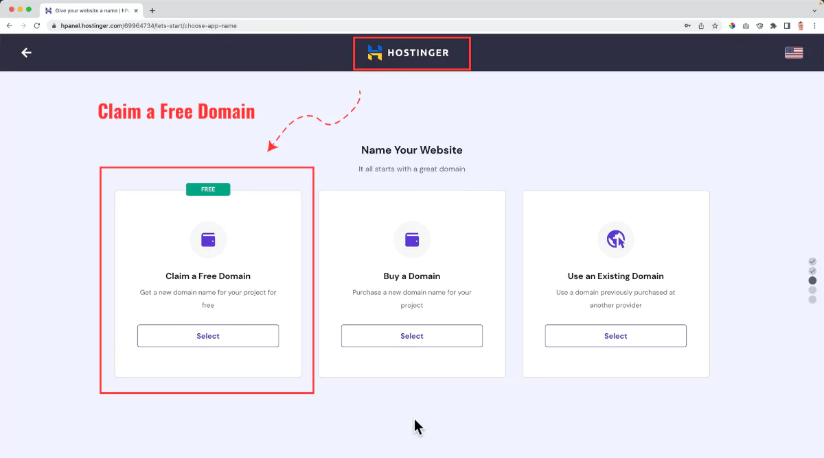 Hostinger choose a suitable domain extension
